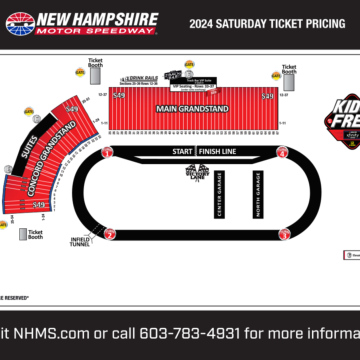 NASCAR Weekend Saturday Seating Chart